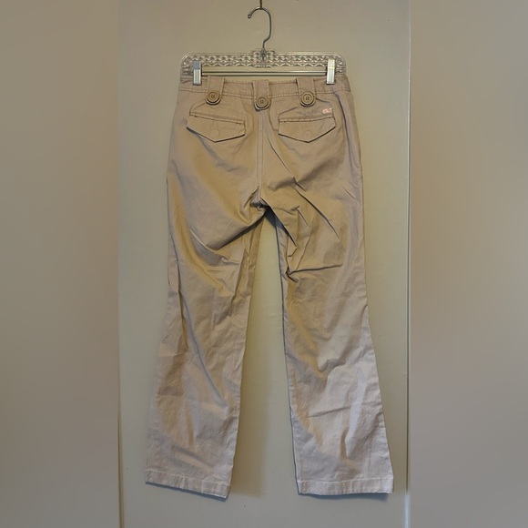 Vineyard Vines Khaki Flare Chino Pants Size 0 - Picture 3 of 4